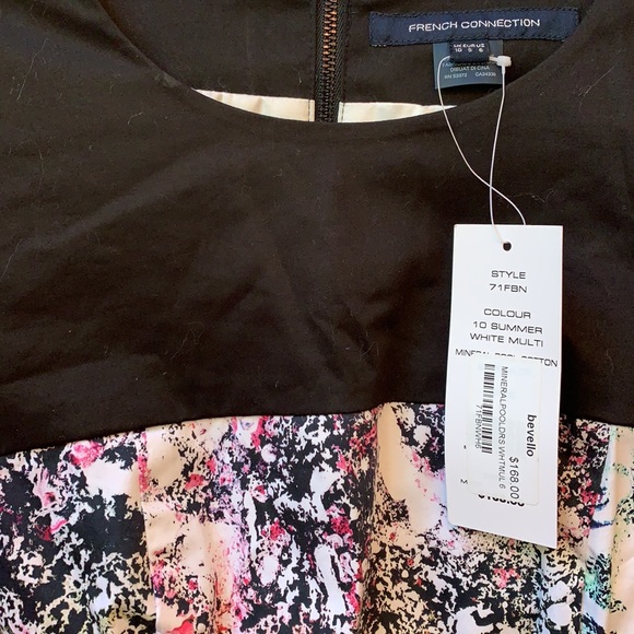 French Connection Mineral Pool multicolored mini dress sz 6 US - Picture 6 of 15